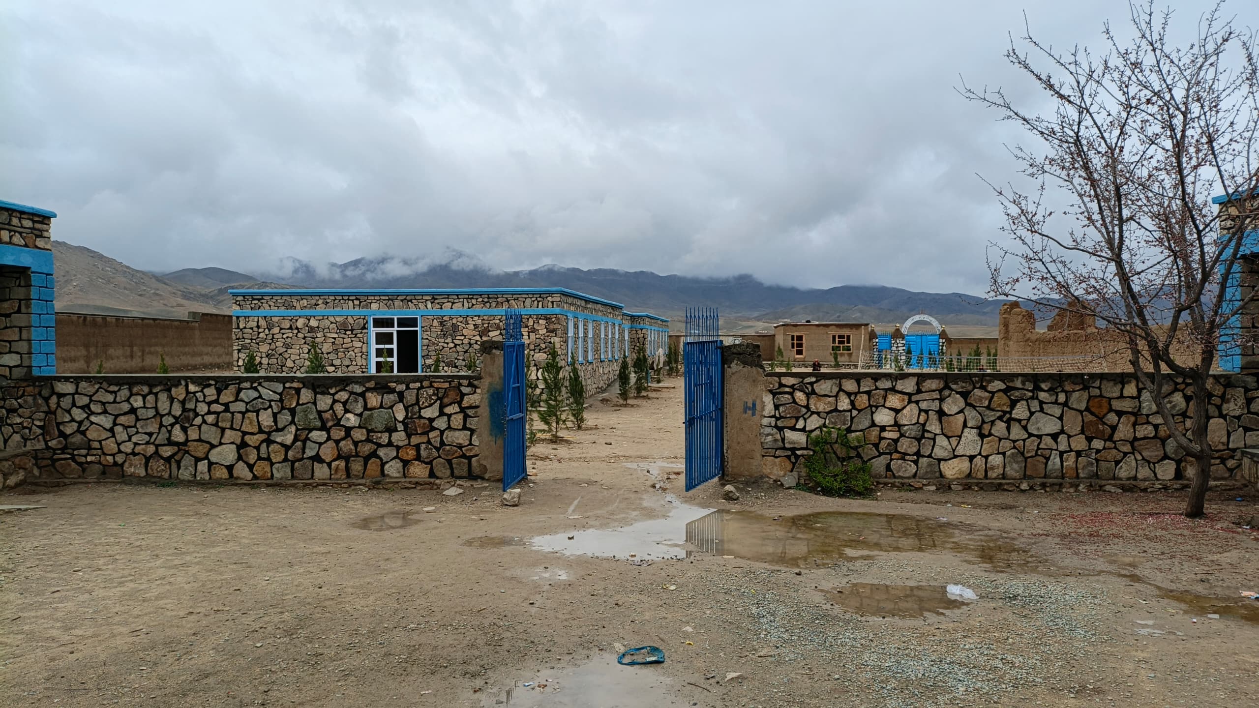 Completed Baghak Lycee entrance gate